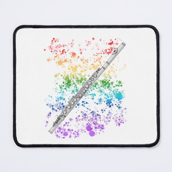 Item preview, Flute Rainbow Colours Flutist Woodwind Musician designed and sold by doodlerob.