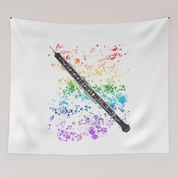 Item preview, Oboe Rainbow Colours Oboist Woodwind Musician designed and sold by doodlerob.