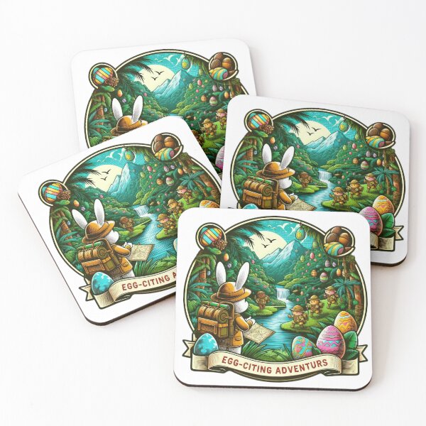 Item preview,  rabbit mountaineer adventure Easter Funny animals  designed and sold by Expressions-Sel.