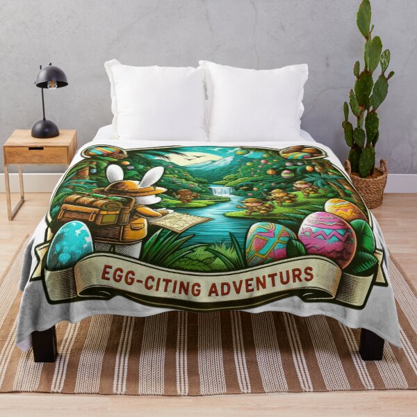 Item preview,  rabbit mountaineer adventure Easter Funny animals  designed and sold by Expressions-Sel.