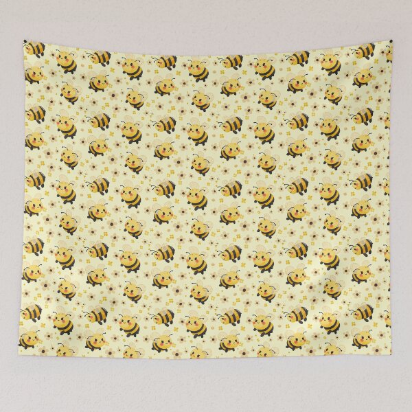 Item preview, Cute Bees and Flowers designed and sold by Monochrome-Dog.
