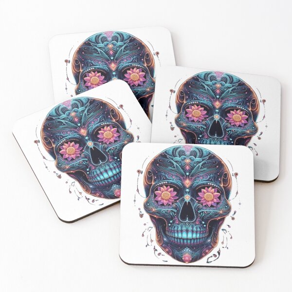 Item preview, Flower skull designed and sold by Euriruben.