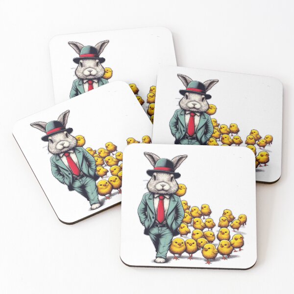Item preview, official rabbit with chicks Easter Funny animals  designed and sold by Expressions-Sel.