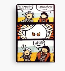 Jonerys Snowstorm Comic Strip Canvas Print
