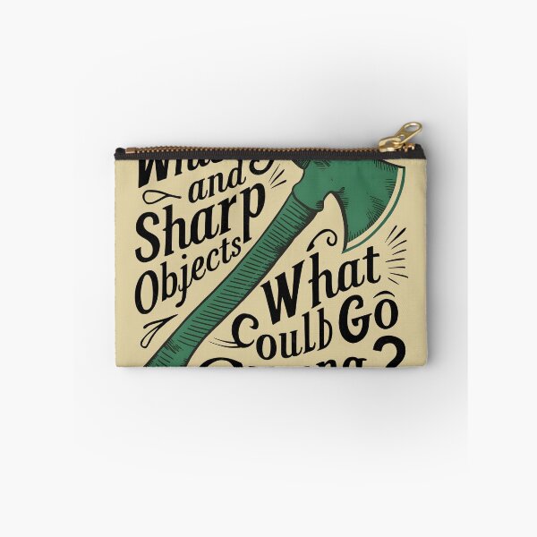 Item preview, Whiskey and Sharp Objects. What could go wrong? Funny Axe Throwing Lover designed and sold by FurRealStudioCo.
