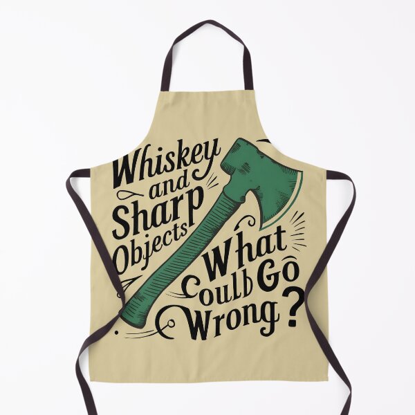 Item preview, Whiskey and Sharp Objects. What could go wrong? Funny Axe Throwing Lover designed and sold by FurRealStudioCo.