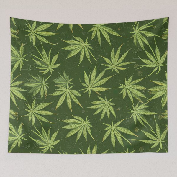 Item preview, Marijuana pattern designed and sold by AIEverything.