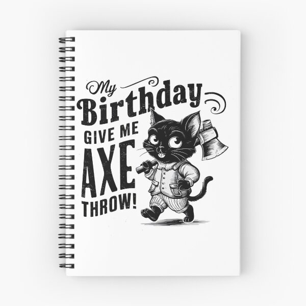 Item preview, It's My Birthday Funny Axe Throwing cat Lover Funny Axe Throwing Lover Famer Party designed and sold by FurRealStudioCo.