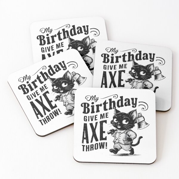 Item preview, It's My Birthday Funny Axe Throwing cat Lover Funny Axe Throwing Lover Famer Party designed and sold by bluel_evin.