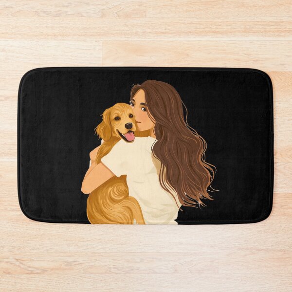 Item preview, Golden retriever pet owner women, mom or mother parent art, cute puppy and his mama designed and sold by PictureUp.