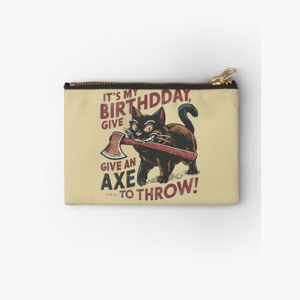 Item preview, It's My Birthday Funny Axe Throwing cat Lover Funny Axe Throwing Lover Famer Party designed and sold by FurRealStudioCo.