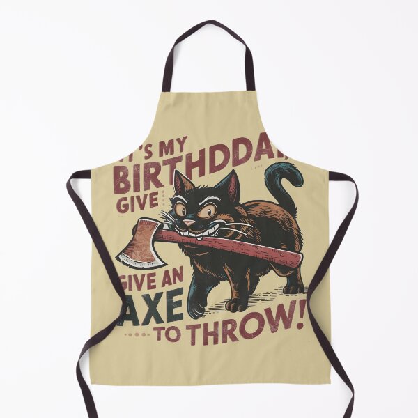 Item preview, It's My Birthday Funny Axe Throwing cat Lover Funny Axe Throwing Lover Famer Party designed and sold by bluel_evin.