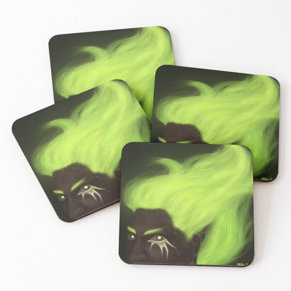 Item preview, Bro, why? - Magical creature with bright green hair. designed and sold by hariahevon.