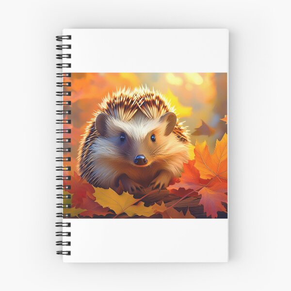 Item preview, Hedgehog Amongst Autumn Leaves designed and sold by ellenmpics.