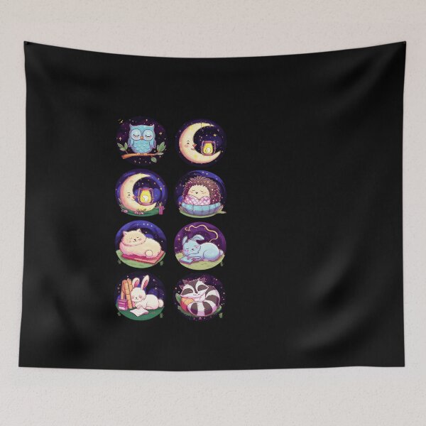 Item preview, Sleeping animals of the forest - sticker set designed and sold by DZ-Merch.