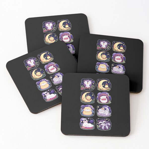 Item preview, Sleeping animals of the forest - sticker set designed and sold by DZ-Merch.