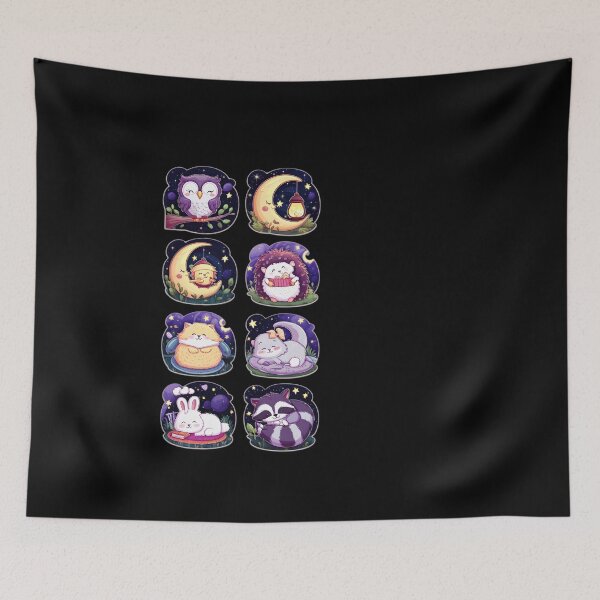 Item preview, Sleeping animals of the forest - sticker set designed and sold by DZ-Merch.