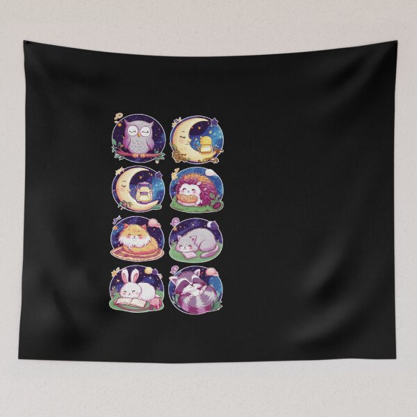 Item preview, Sleeping animals of the forest - sticker set designed and sold by DZ-Merch.