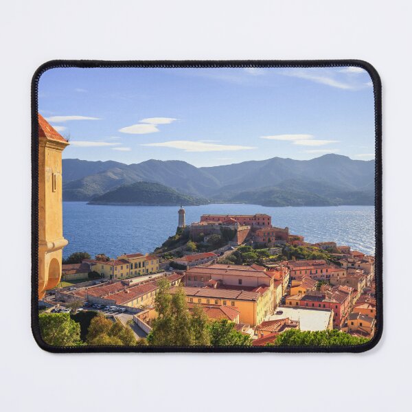 Item preview, Elba island, Portoferraio view. Lighthouse and medieval fort designed and sold by Stefano Orazzini.