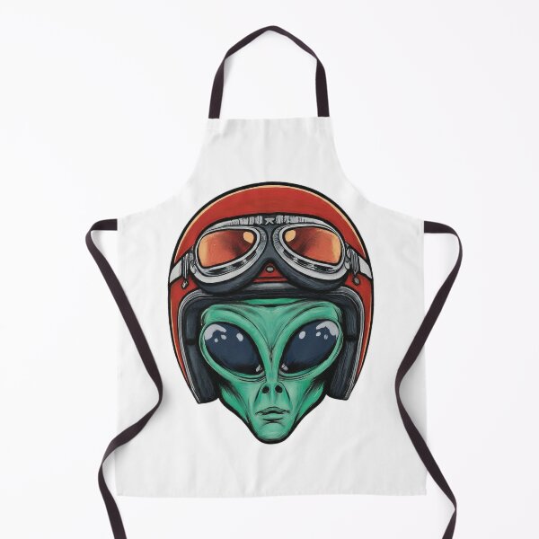 Item preview, Alien in Helmet designed and sold by TwoWheelsShop.