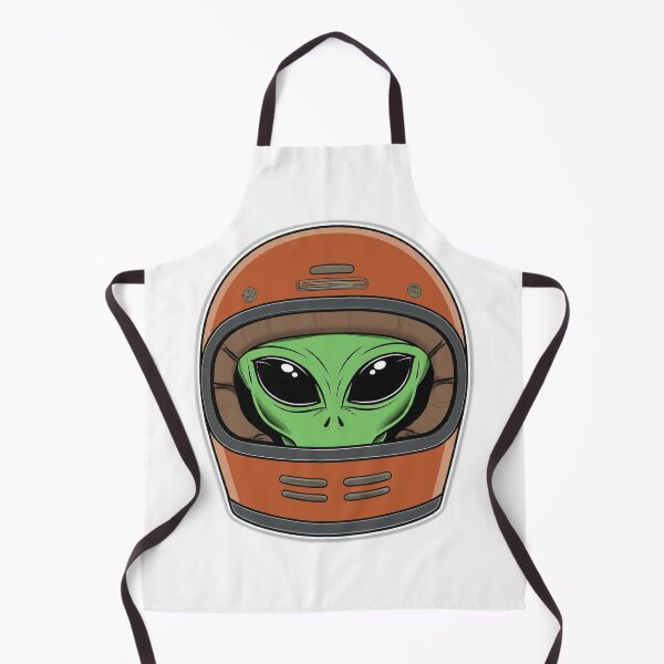 Item preview, Alien in Helmet designed and sold by TwoWheelsShop.