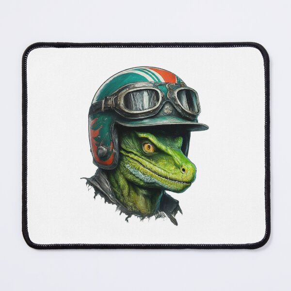 Item preview, Reptilian in Helmet designed and sold by TwoWheelsShop.