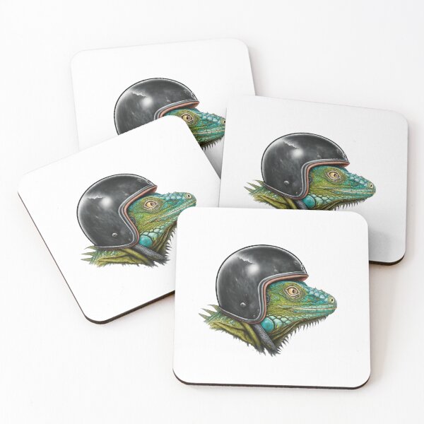 Item preview, Reptilian in Helmet designed and sold by TwoWheelsShop.