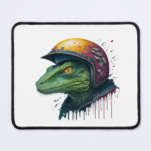 Item preview, Reptilian in Helmet designed and sold by TwoWheelsShop.