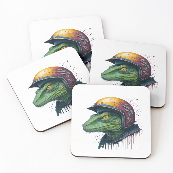 Item preview, Reptilian in Helmet designed and sold by TwoWheelsShop.