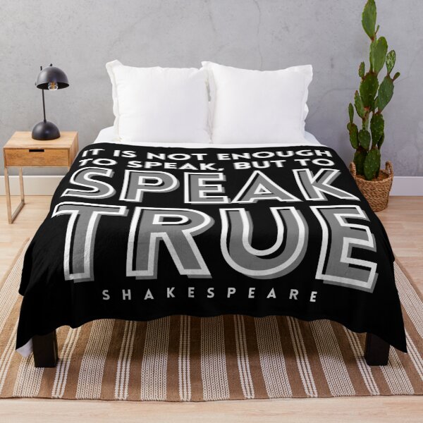 Item preview, "Speak True" Midsummer Night's Dream Shakespeare Quote designed and sold by TheWriteHand.