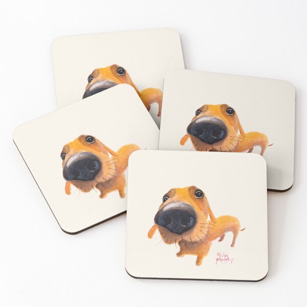 Item preview, Dachshund PRiNT ' NoSeY DoG DiDDLY DeReK ' BY SHiRLeY MacARTHuR designed and sold by Shirley MacArthur Art.