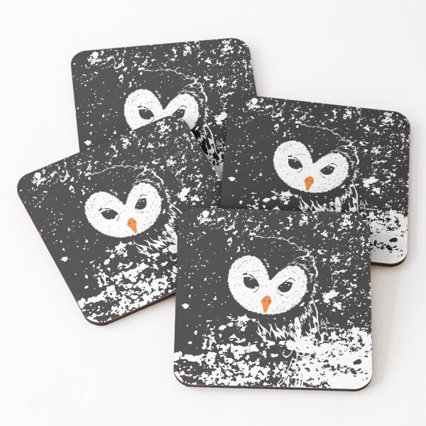 Item preview, WE PERCEIVE | HATER OWL - "I'M INNOCENT!" black and white hand drawn style illustration designed and sold by Luis Wong | We Perceive.