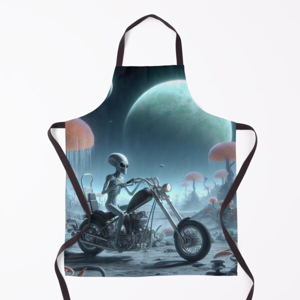 Item preview, Alien is Riding Chopper designed and sold by TwoWheelsShop.