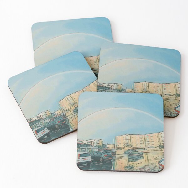 Item preview, The Rainbow Car Park Original Art Print designed and sold by 67prints.