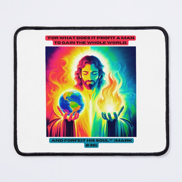 Item preview, "For what does it profit a man to gain the whole world, and forfeit his soul?" (Mark 8:36) designed and sold by STO1KA.