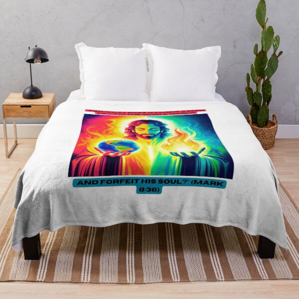 Item preview, "For what does it profit a man to gain the whole world, and forfeit his soul?" (Mark 8:36) designed and sold by STO1KA.
