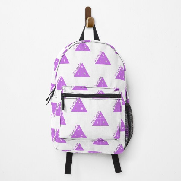 Item preview, If in Doubt Ohm's Triangle | Magenta and White Ohm's Law designed and sold by Bridget Beswick.