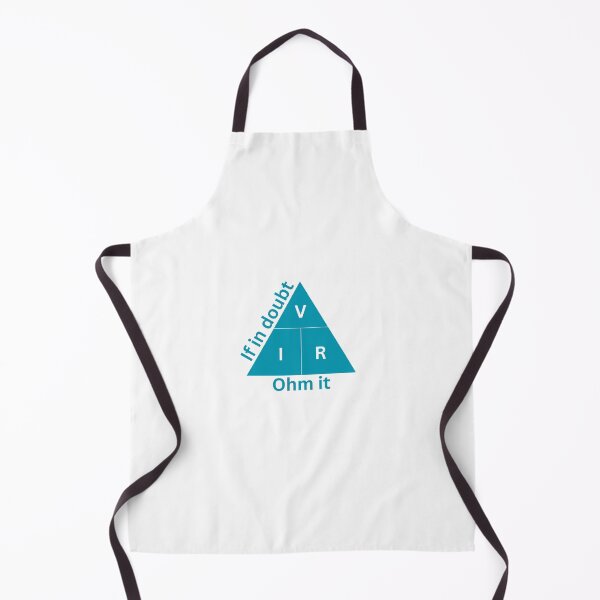 Item preview, If in Doubt Ohm It | Turquoise and White Ohm's Law designed and sold by Bridget Beswick.