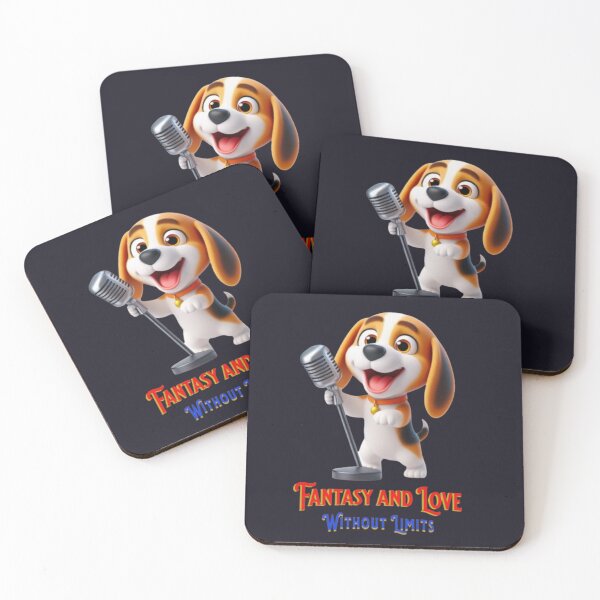 Item preview, Fantasy and Love. Beagle dog singing. designed and sold by I-love-music.