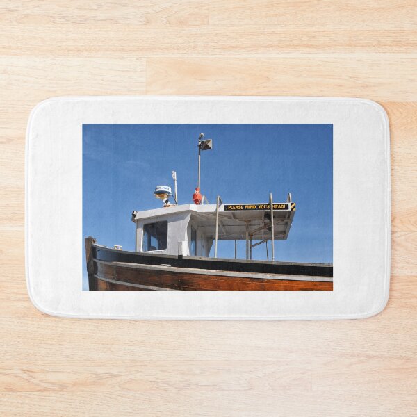 Item preview, Please Mind Your Head. Fishing boat being renovated in Seahouses designed and sold by Richard Flint.