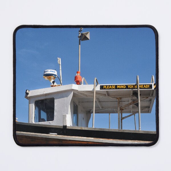 Item preview, Please Mind Your Head. Fishing boat being renovated in Seahouses designed and sold by Richard Flint.