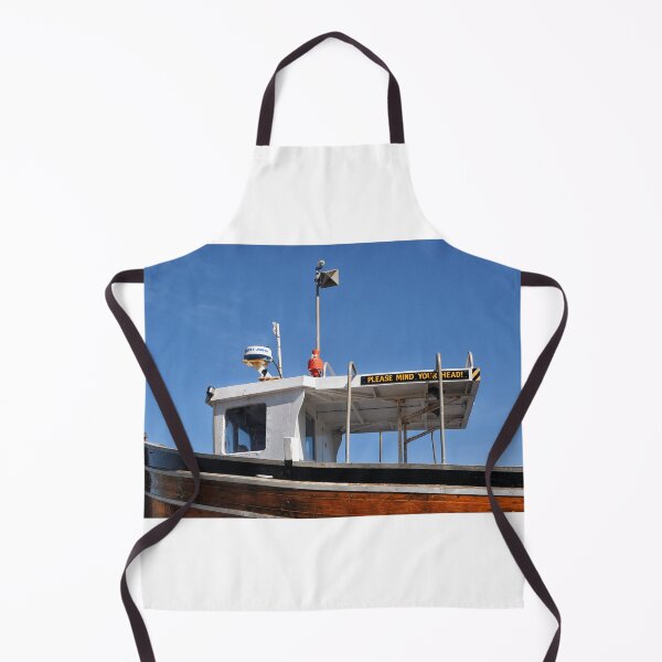 Item preview, Please Mind Your Head. Fishing boat being renovated in Seahouses designed and sold by Richard Flint.