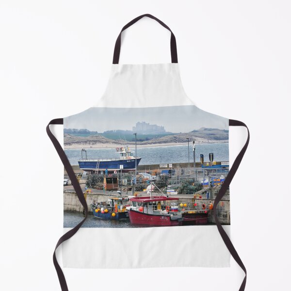 Item preview, Seahouses harbour with Bamburgh Castle, Northumberland designed and sold by Richard Flint.