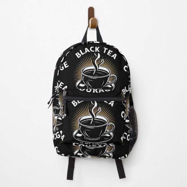 Item preview, "Black Tea is my Liquid Courage" Self-Improvement Life Quote Typography designed and sold by redask2me.
