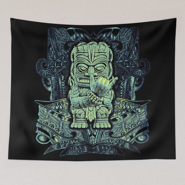 Item preview,  Retro Hawaiian Tribal Tiki God Shirt Design 026 designed and sold by sunnthreads.