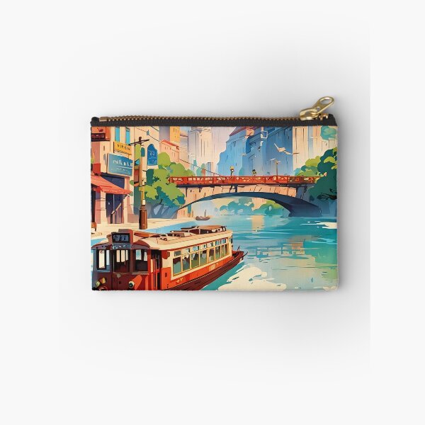 Item preview, Urban Oasis: Navigating Timeless City Waters designed and sold by ArtComixHaven.