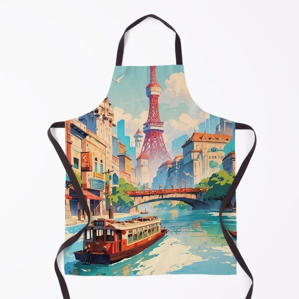Item preview, Urban Oasis: Navigating Timeless City Waters designed and sold by ArtComixHaven.