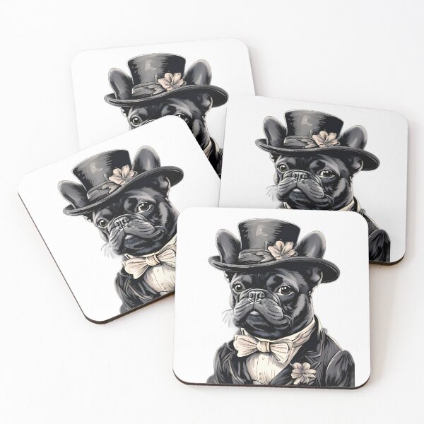 Artikelvorschau, Hübsche französische Bulldogge im Anzug entworfen und verkauft von VintageVibesKC1.
