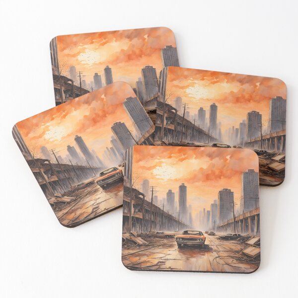 Item preview, Abandoned Cars in a Post-Apocalyptic Scenario 5 designed and sold by Brasuca's Art.