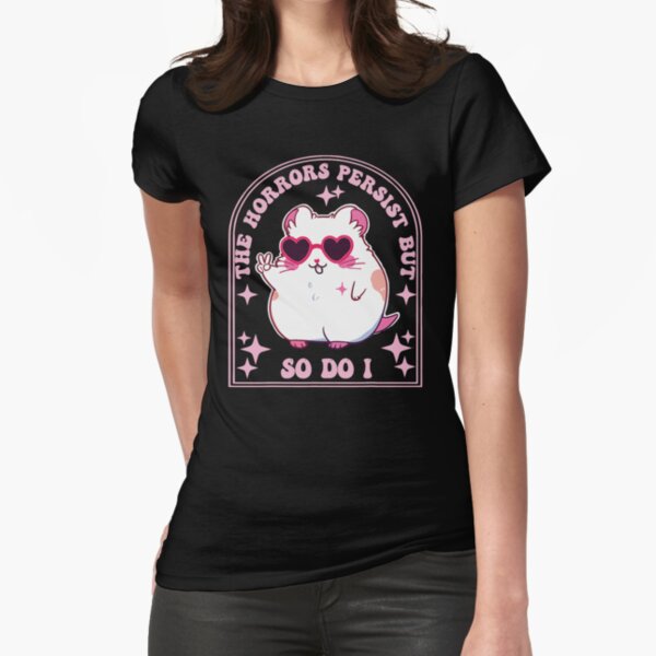 Item preview, The Horrors Persist But So Do I Pink Style designed and sold by CHAKSTYLE.